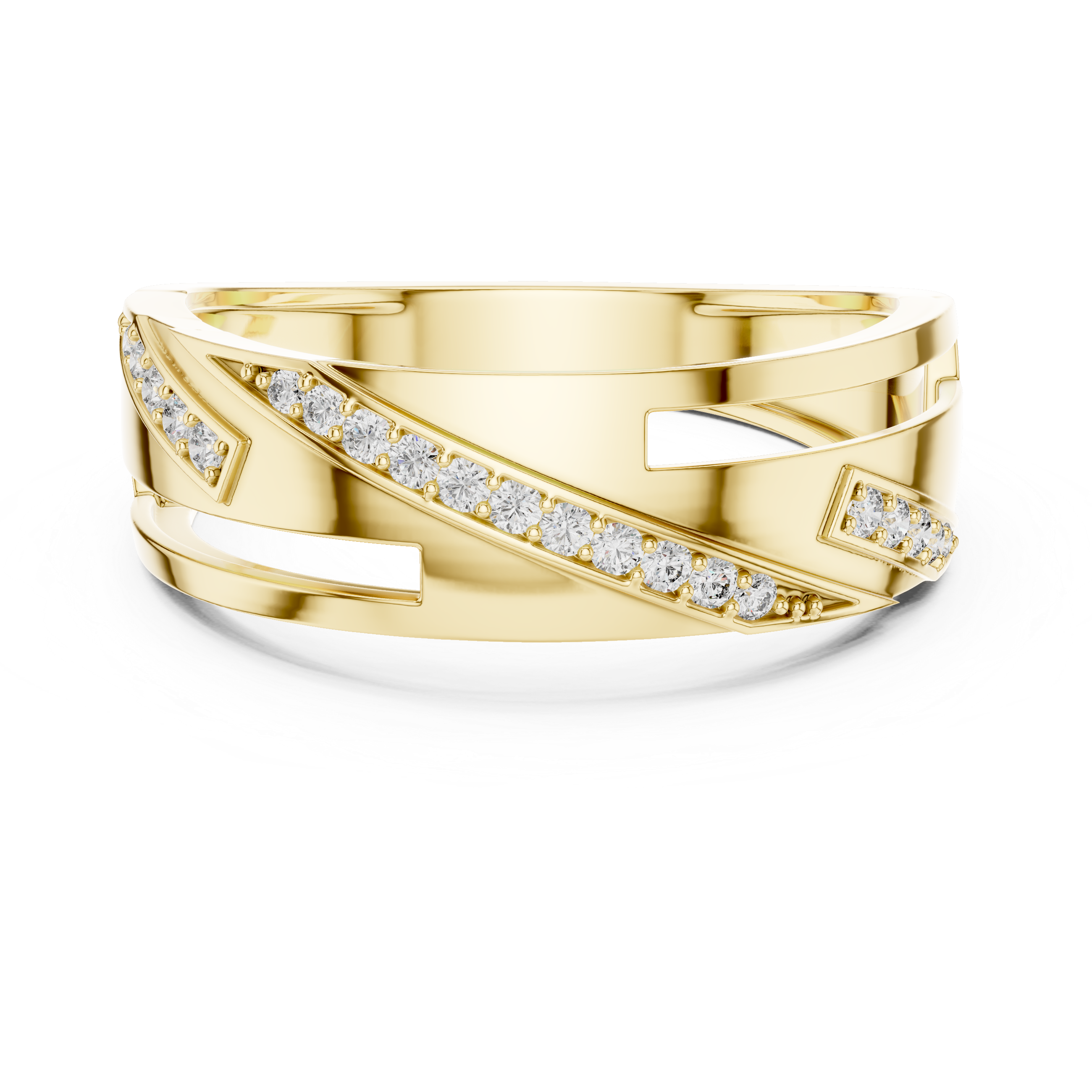 Aurelia Diagonal Ribbon Statement Ring