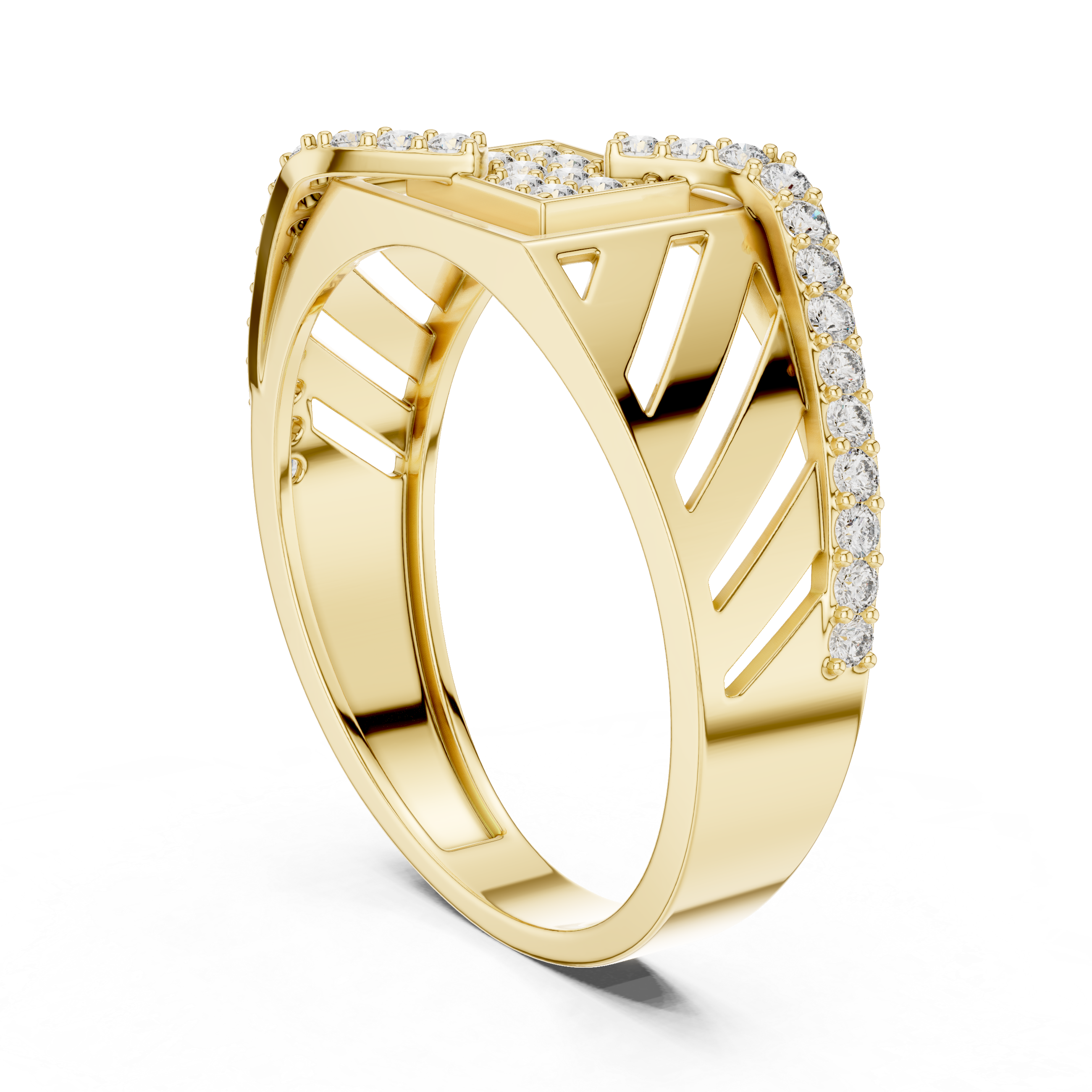 Aurelia Diagonal Ribbon Square Band