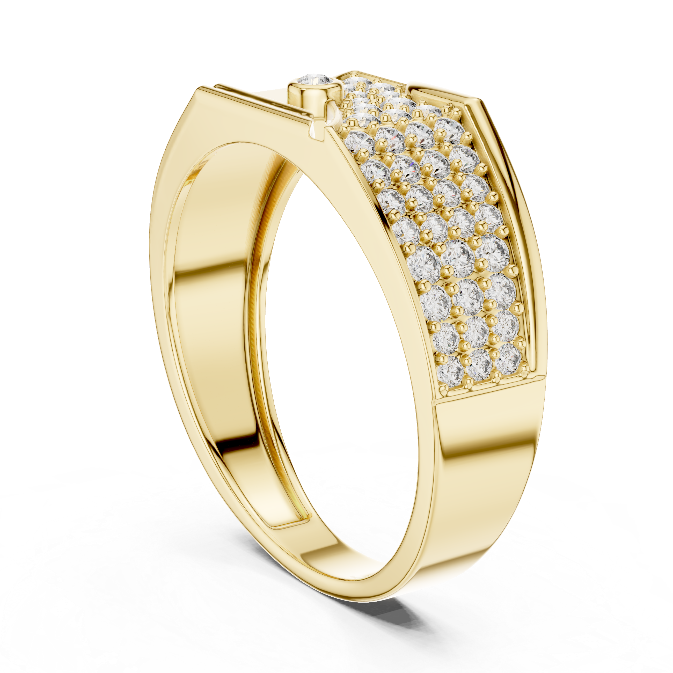 Aurelia Wave Asymmetric Pave Band