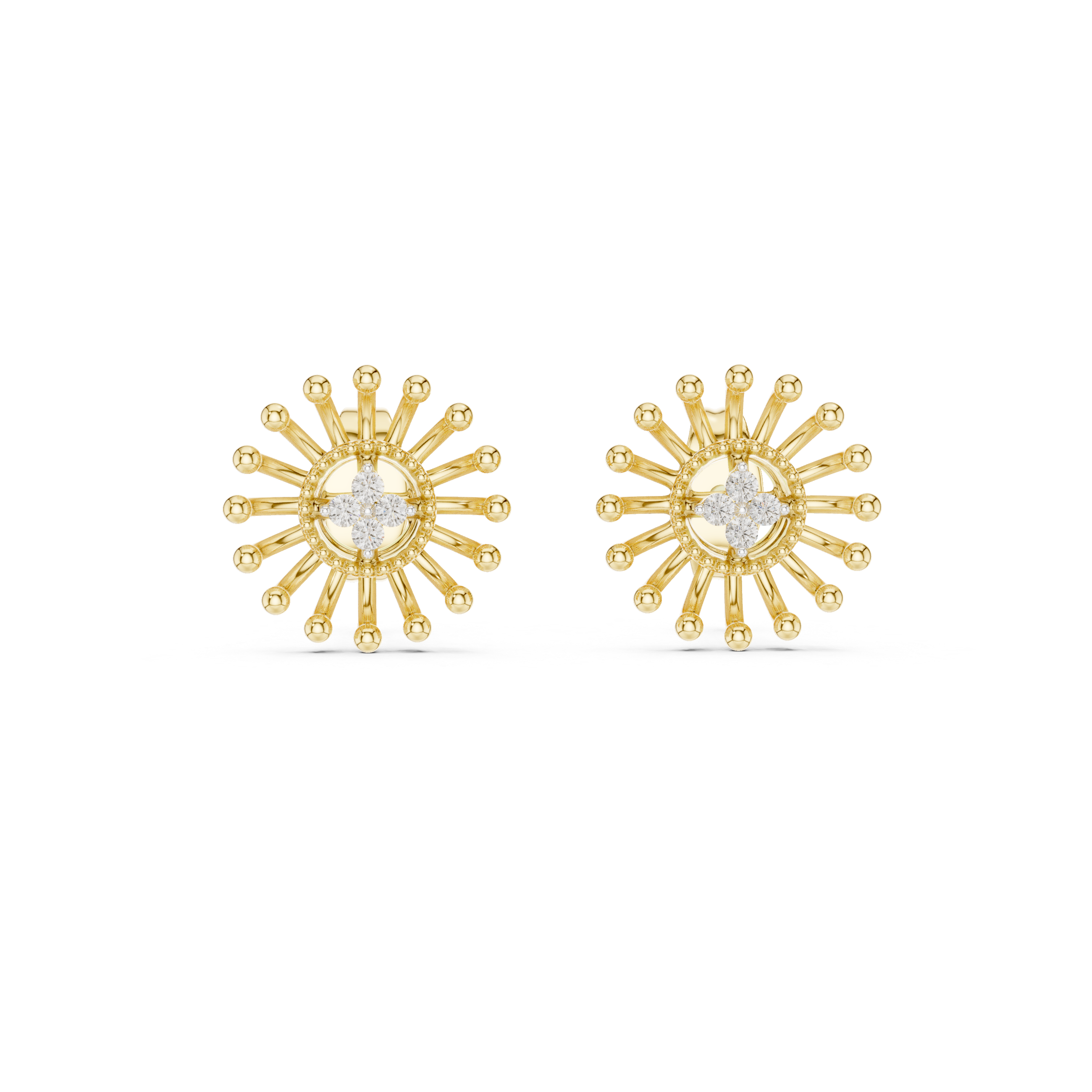 Sunburst Gold Studs