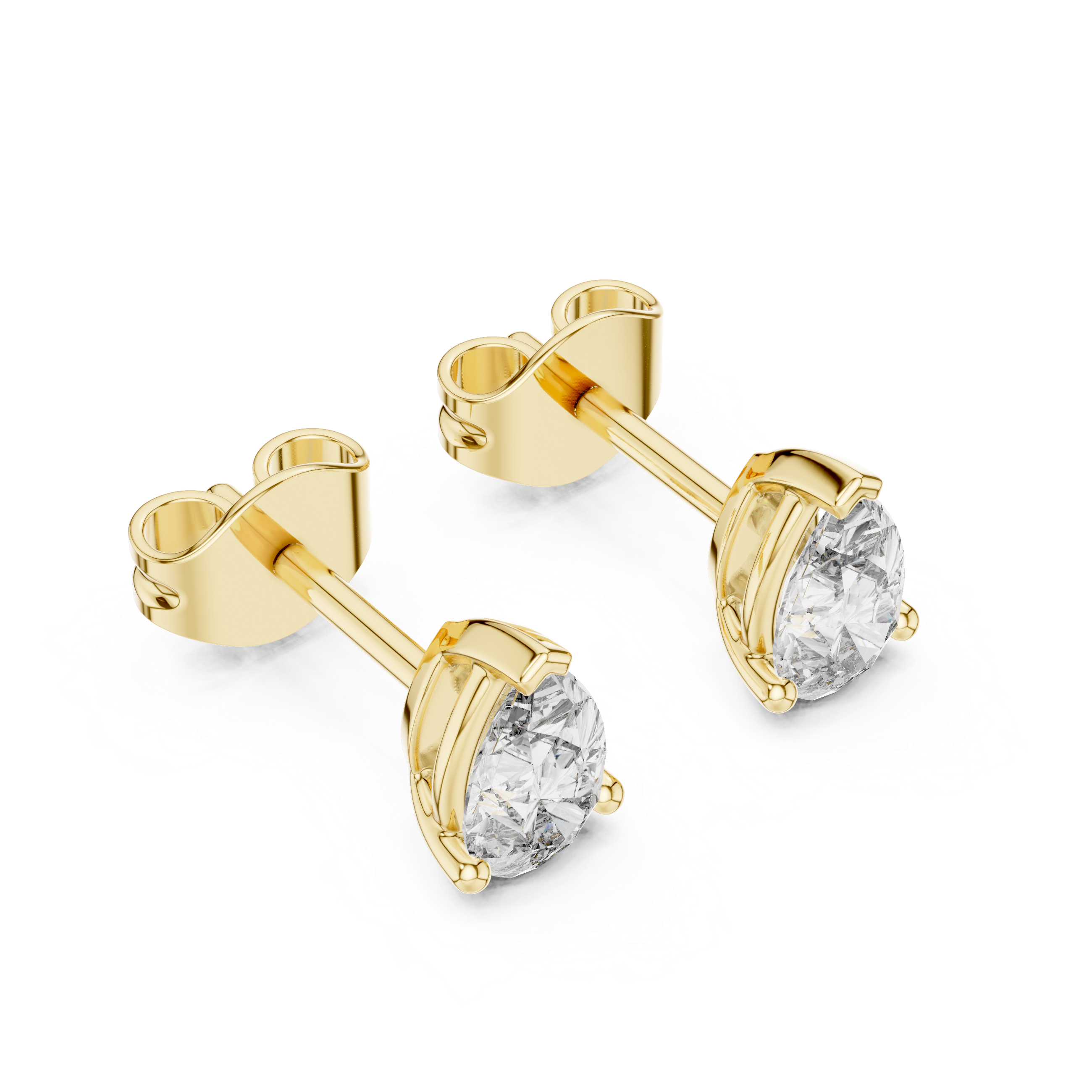 Aura Pear Teardrop Studs