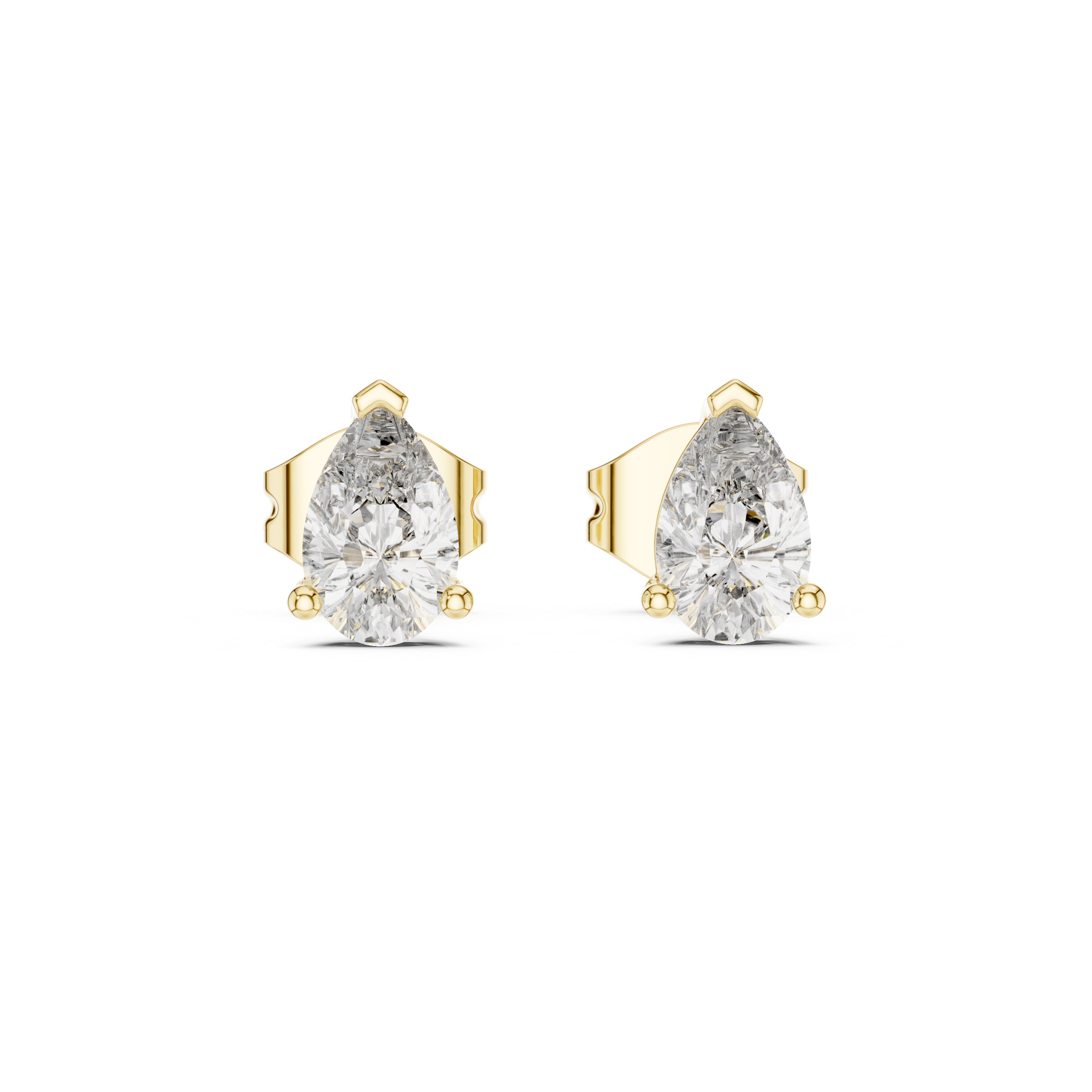 Aura Pear Teardrop Studs
